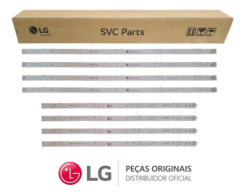 Kit Barras Led LG 49uj6300 49lj5500 49lj5550 Barramento Novo