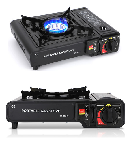 Estufilla Portátil Gas Butano Encendido Electronico Negro