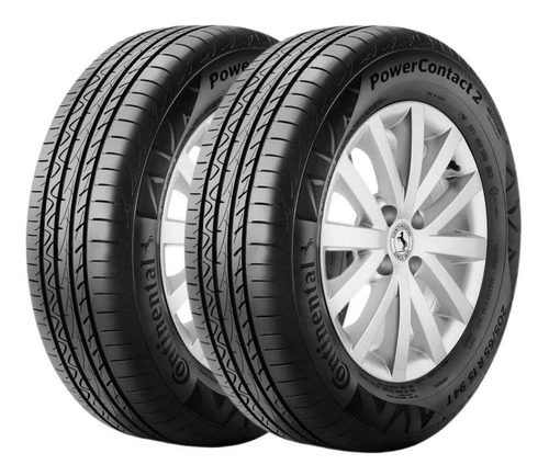 Combo 02 Pneu Aro 15 Continental 195/55r15 Fr Powercontact 2