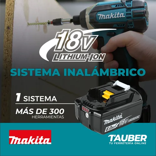 Atornillador de impacto Makita Inalámbrico 18V 3600 RPM