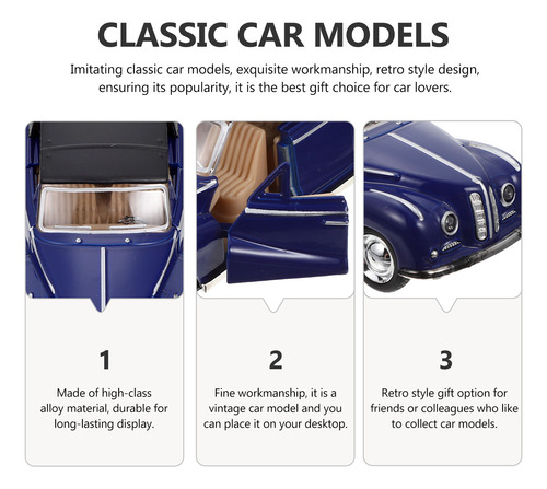 Modelo De Coche Doméstico Para Niños, Modelo Retro De Aleaci