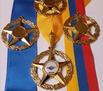Comprar Medalla De 5 Puntas Para Graduaciones , Eventos Y Otras