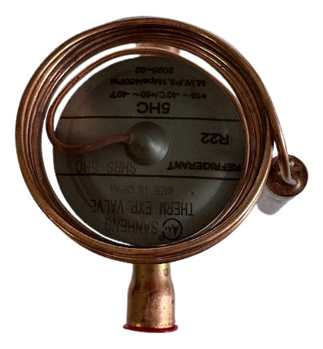 Válvula Expansão Equalização Externa Solda 1/2 5/8 R22 R407c