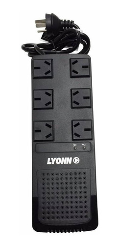 Imagen 2 de 9 de Estabilizador de tensión Lyonn TCA TCA-2000NV 2000VA entrada y salida de 220V CA negro