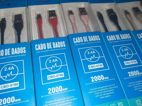 Cabo Micro Usb ( V8 ) 2 Metros Para Controle Ps4