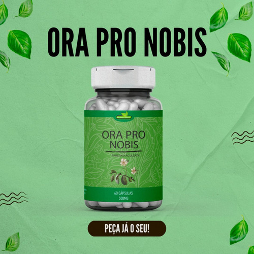 Ora Pro-nóbis Com Cálcio Ferro E Mang. 60c - Perf. Alquimia Sabor Sem sabor