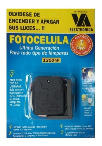 Fotocélula Univers 1300 W Imtran Todo Tipo De Lámparas Plaza