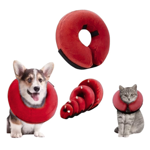 Collar Inflable Isabelino Anti Mordida Perros Gatos - Tallas Tamaño del collar XL