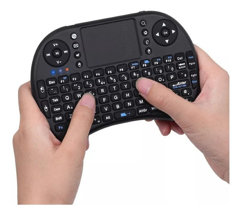 Mini teclado táctil inalámbrico para Android, USB, TV, PC, teclado universal, color negro