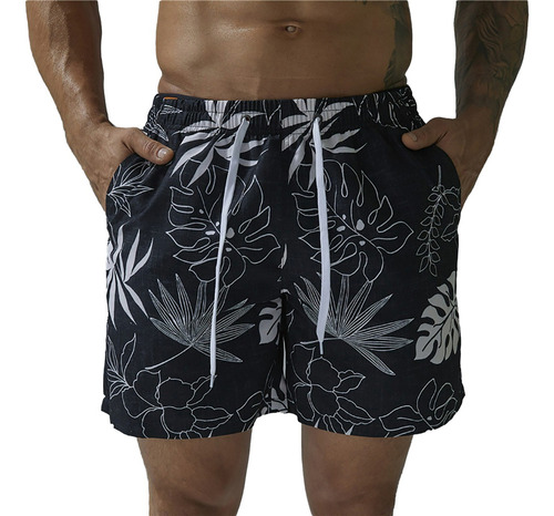 Bermudas Impermeable De Playa Short Traje De Baño Hombre A