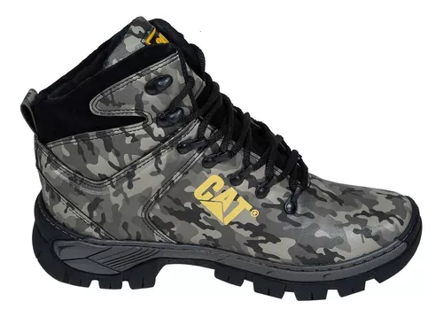 Coturno Bota Botina Caterpillar Masculino Camuflada Original - R$ 129,80 em Mercado  Livre