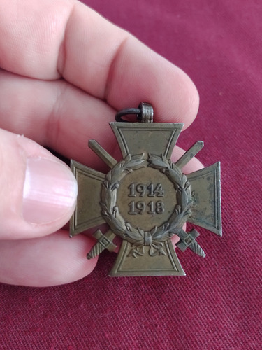 Medalla Alemania Primera Guerra Mundial Cruz De Hindenburg (Usado)