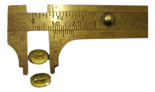 Berilo, Heliodoro Amarelo Extra Natural 02 Ovais 3,5 Ct. Amarelo Forte