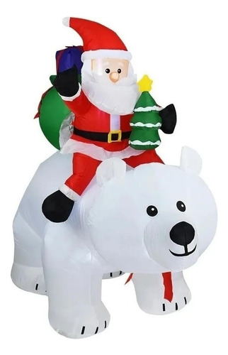 Inflable Navidad Adorno Oso Polar Led Pascuero