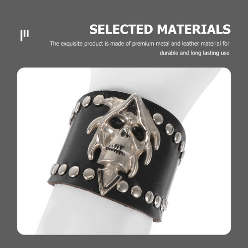 Pulsera Punk Skull Rock And Roll