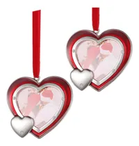 Comprar Conjunto De Adornos Navideños De 2 Corazón, Adornos Colgante