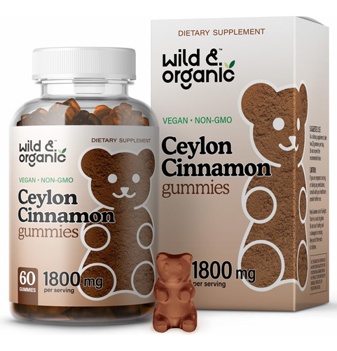 Wild & Organic Ceylon - Gomitas De Canela - Suplemento Diet.