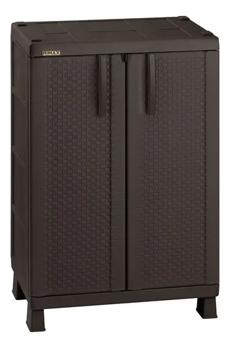 Armario para exterior Rimax 11574-HC de rattan plástico color Wuengue