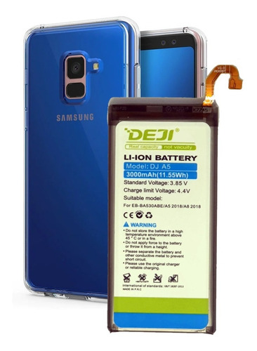 Batería Compatible Con Samsung A8 2018 3000mah Marca Deji 