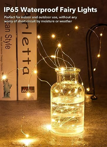 Paquete De 12 Luces Led De Hadas Con Pilas 7 Pies 20 Led
