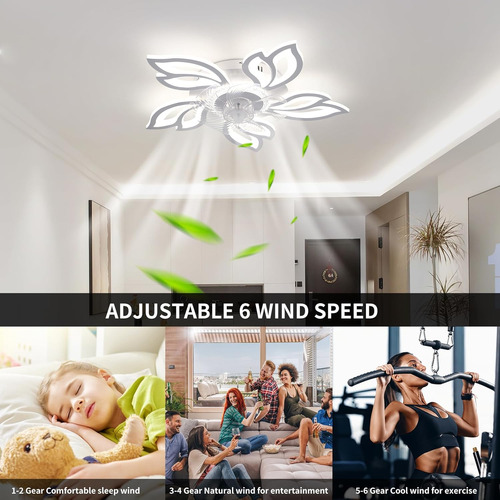 Ventilador De Techo Con Led Regulable Con App Y Control Remo