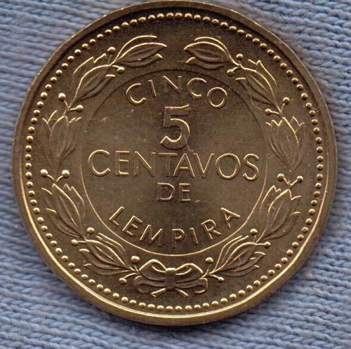 Imagen 1 de 3 de Honduras 5 Centavos De Lempira 1998 * Escudo *