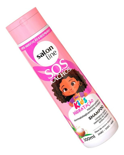 Shampoo Rizos Limpieza Suave Antifrizz Salon Line Kids 300ml