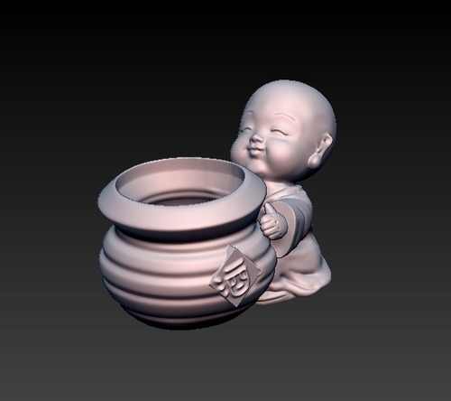 Maceta Baby Buda Armonia- Figura Plastica