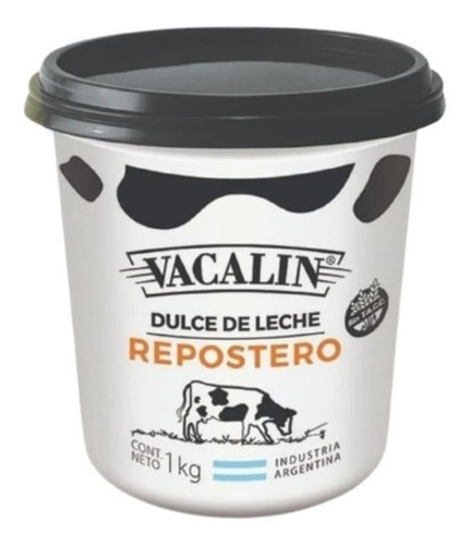 Dulce De Leche Vacalin Repostero X1kg - Cotillón Waf