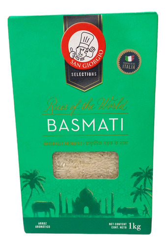 Arroz Basmati San Giorgio X 1 Kilo Origen Italia Gourmet