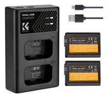 Comprar Kit Cargador + 2 Baterias Sony Np-fw50 K&f Concept Kf28.0015