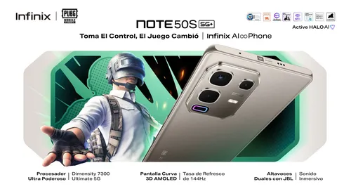 Celular Infinix Note 50s 5g+ Nfc 256gb Ram 8+8 5200 Mah