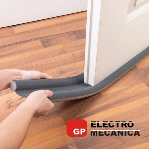 Imagen 2 de 7 de Zocalo Burlete Doble Bajo Puerta Suprabond 95 Cm Gris
