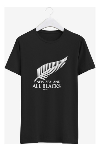 Remera Picton All Blacks Pluma Negra New Zeland Rwc 2023
