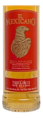 Pack De 4 Tequila El Mexicano Añejo 750 Ml