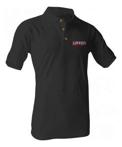 Playera Tipo Polo Para Caballero Color Negro Talla Ch Urrea