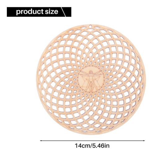 Para Placa De Pared De Madera Con Forma De Flor De La Vida,