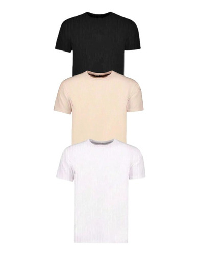 Camisa Transpirable Y Cómoda Manga Corta Paquete 3 Pz Basic