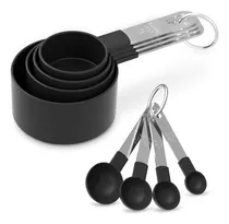 Comprar Juego De Tazas Y Cucharas Medidoras 8 Cucharas Para Medir