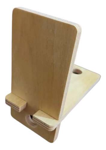 Soporte Porta Apoya Celular Base Stand Madera