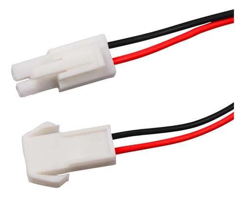 Imagen 1 de 5 de Set Conector Macho- Hembra Blanco Cable Para Unir Tiras Led