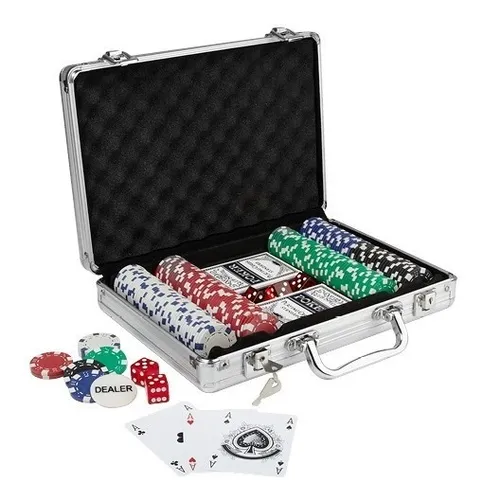 comprar Fichero Poker Old Player 200 Fichas Numeradas Laser Maletin