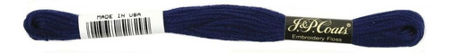 Coats Crochet 6-strand Bordado Hilo 9.0 Ft Azul Marino
