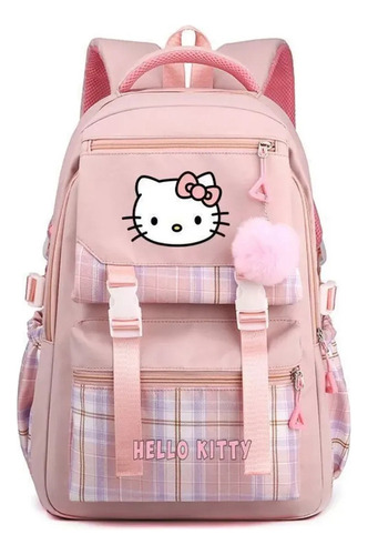 Mochila De Gran Capacidad Hello Kitty Junior High School