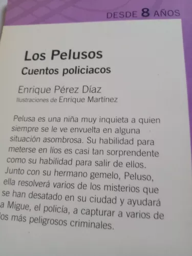 cangrejo Novia Capilla Los Pelusos Cuentos Policiacos Pérez Díaz Alfaguara Infantil