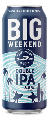 Cervezas Artesanales Coronado De Estilo Ipa 3 Latas 473 Ml