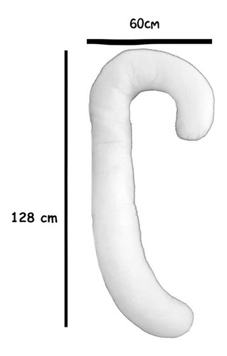 Imagen 4 de 4 de Almohada Almohadon Descanso Cuerpo Entero Forma J