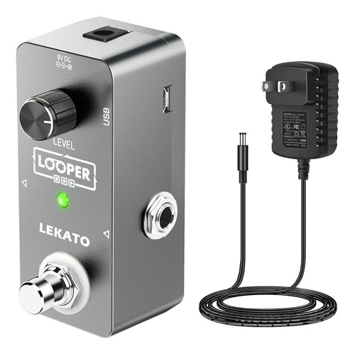 Lekato Guitarra Looper Pedal De Efecto Pedal De Bucle Overdu