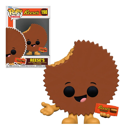 Funko Pop Reeses #198 Marca Canasta Chocolate Original