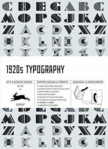 1920s Typography Gift And Creative Paper Book Vol.91, De Pepin Van Roojen (author). Editorial Pepin Press En Inglés
